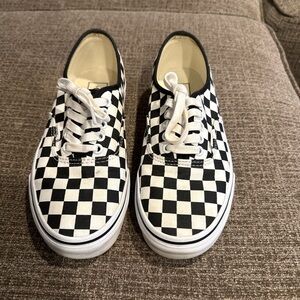 Vans Checkerboard Black and White Sneakers